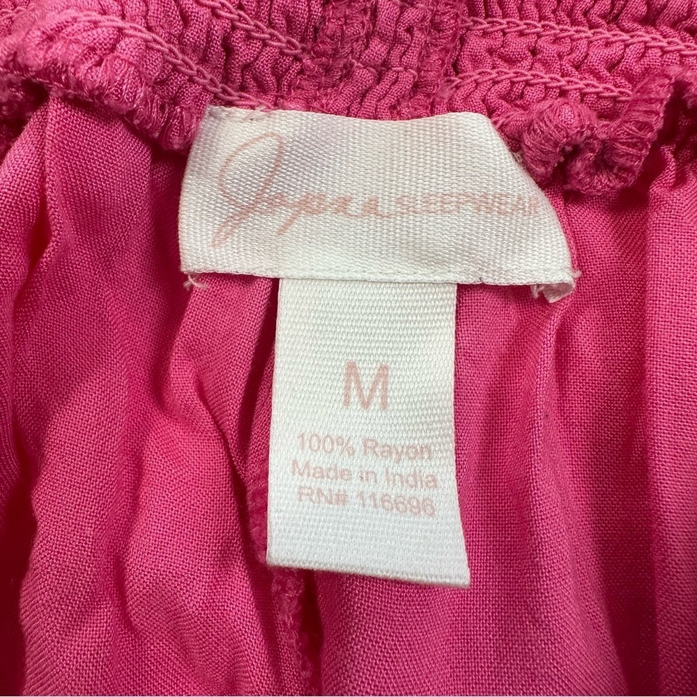 Set Of 2 Floral and Solid Pink Pajama and Casual Summery Shorts - Picture 7 of 10